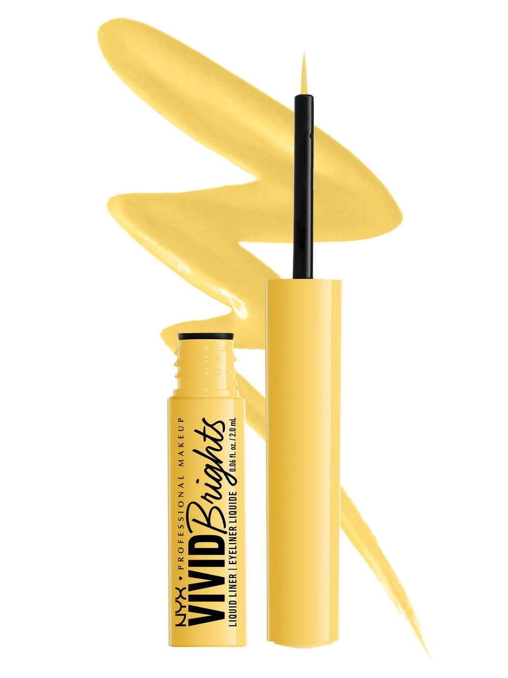 NYX Vivid Brights Liquid Eyeliner - Had Me At Yellow, NEW